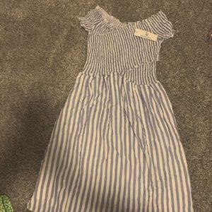 Blue and white dress, tags still on it from beachsissi